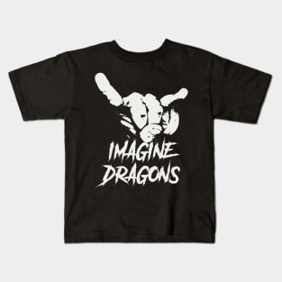 imagine dragon ll horn sign Kids T-Shirt